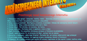 08 lutego 2022r. – Dzień Bezpiecznego Internetu