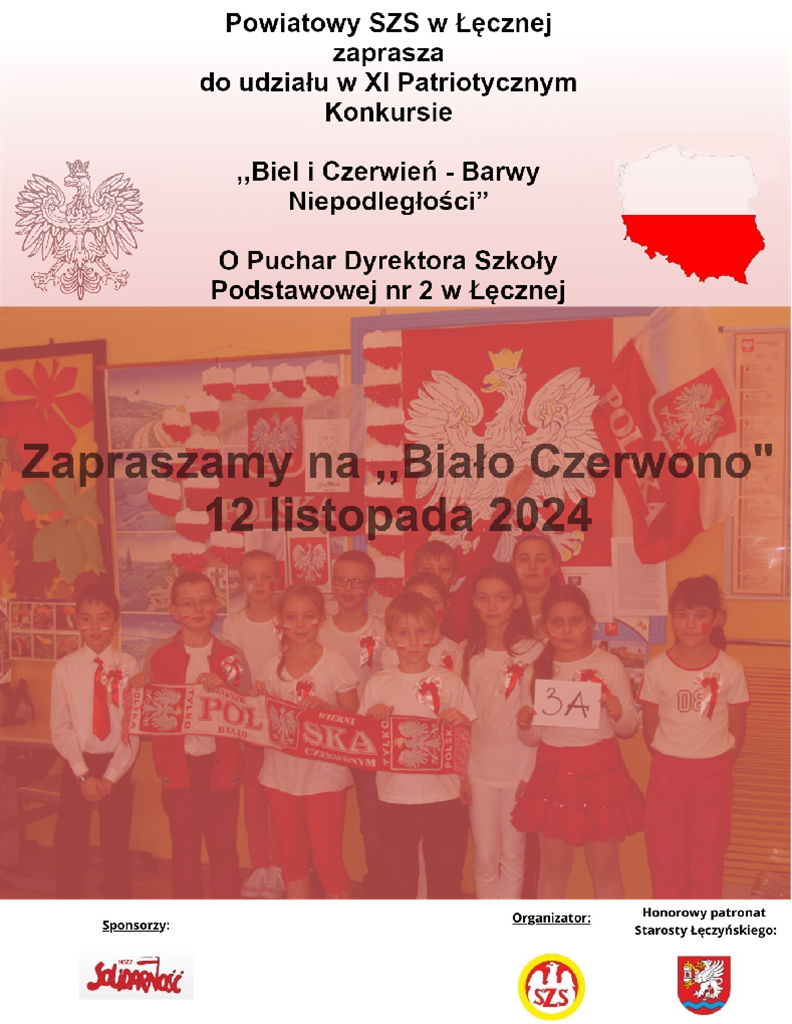 plakat zawierający informacje o konkursie