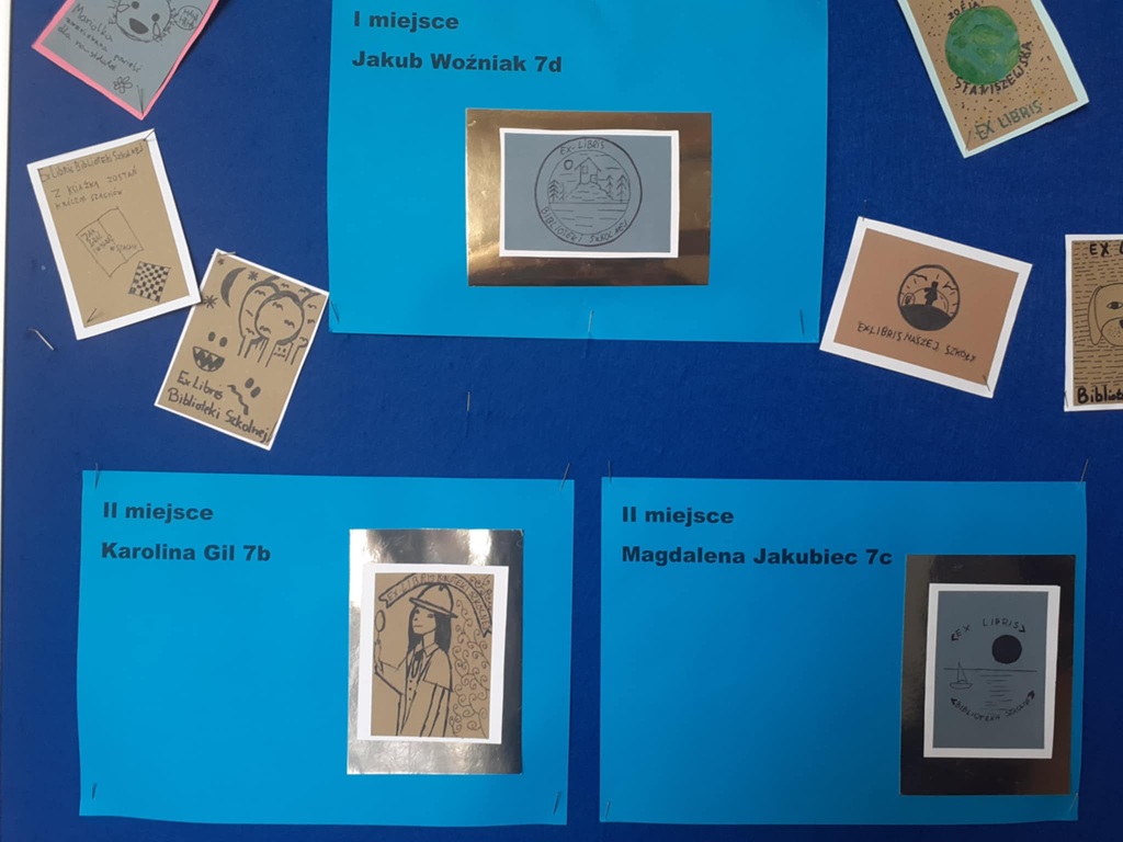 prace nagrodzone pierwszym i drugim miejscem w konkursie