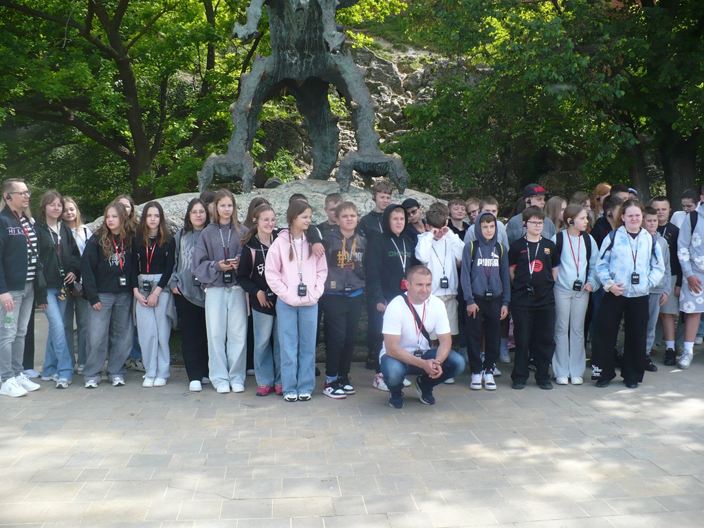 uczestnicy wycieczki podczas pobytu w Krakowie.