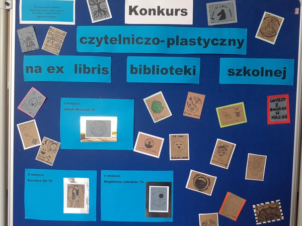 plansza zawiera prace wykonane w czasie konkursu