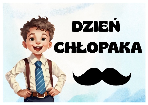 animacja chłopca i wąsy