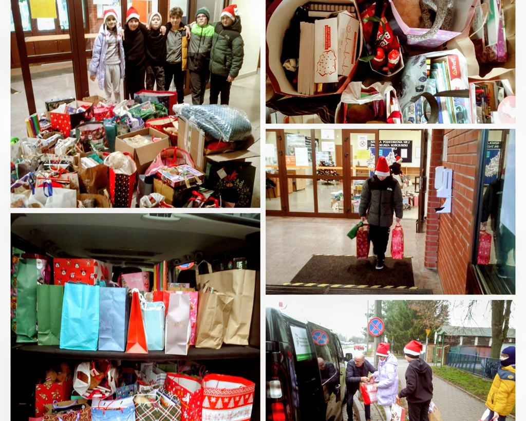 kolaż zdjęć z akcji onkomikołaj