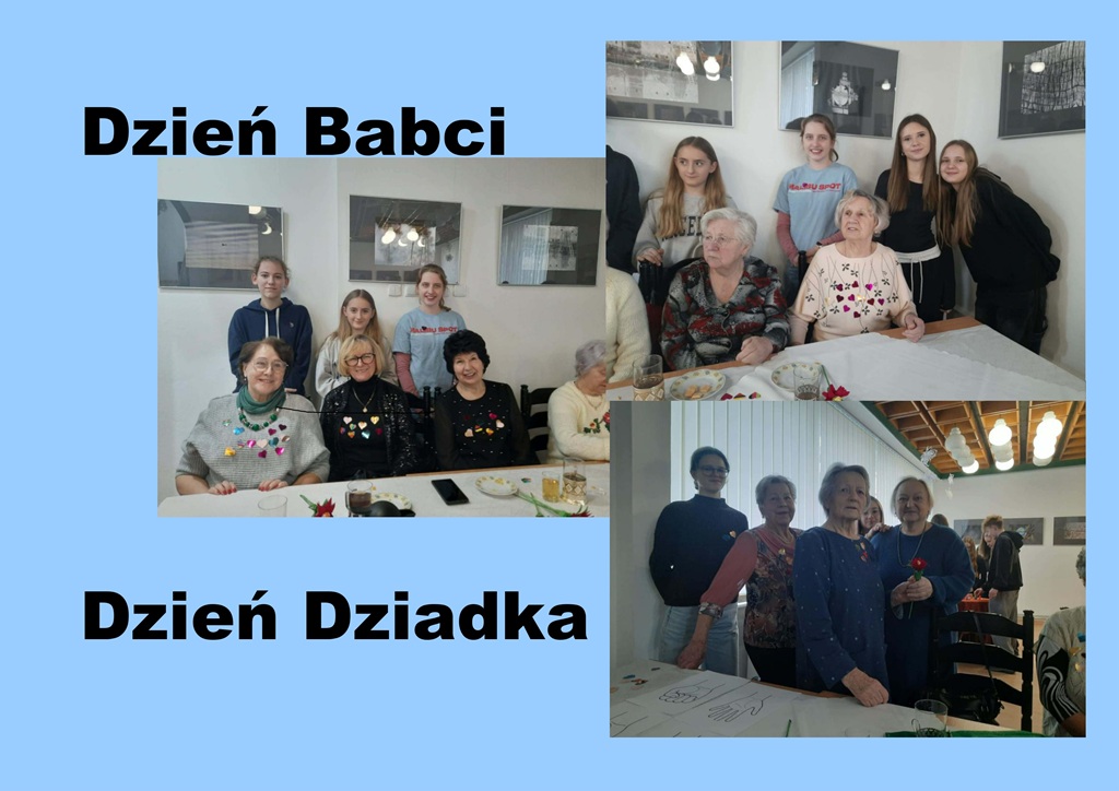 kolaż zdjęć_ uczestnicy spotkania pozują do zdjęcia