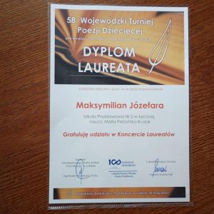 dyplom laureata konkursu