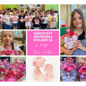 kolaż zdjęć - aktywności uczniów 2a