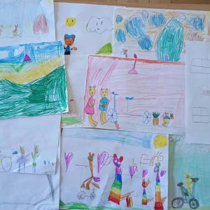 _ ilustracje wykonane przez uczniów pierwszej klasy