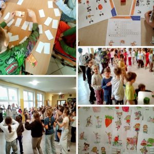 kolaż, aktywności strefy zdrowia